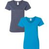 (1) Heather Navy + (1) Sapphire