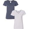 (1) Heather Navy + (1) White