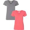 Graphite Heather/Coral Silk