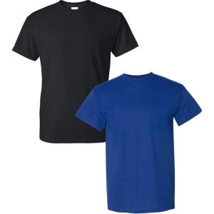 imageGildan Adult DryBlend Workwear TShirts with Pocket 2PackBlackSport Royal