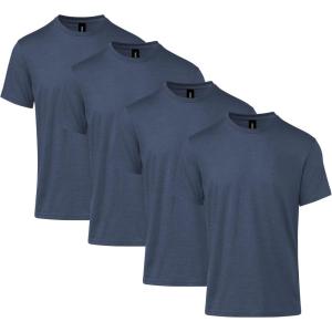 imageGildan Adult Softstyle CVC Short Sleeve TShirt Style G67000G64000CVC MultipackNavy Mist 4pack