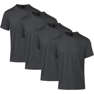 imageGildan Adult Softstyle CVC Short Sleeve TShirt Style G67000G64000CVC MultipackPitch Black Mist 4pack