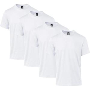 imageGildan Adult Softstyle CVC Short Sleeve TShirt Style G67000G64000CVC MultipackWhite 4pack