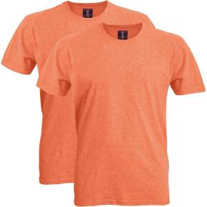 imageGildan Adult Softstyle Cotton TShirt Style G64000 MultipackHeather Orange 2pack
