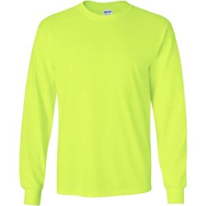 imageGildan Adult Softstyle Crewneck Sweatshirt Style GSF0001 Safety Green  1 Military Green