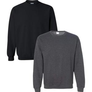 imageGildan Adult Softstyle Crewneck Sweatshirt Style GSF000Blackdark Heather