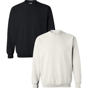 imageGildan Adult Softstyle Crewneck Sweatshirt Style GSF000Blackwhite