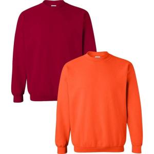imageGildan Adult Softstyle Crewneck Sweatshirt Style GSF000Cardinalorange