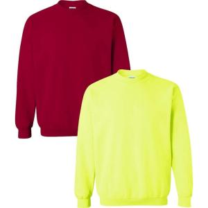 imageGildan Adult Softstyle Crewneck Sweatshirt Style GSF000Cardinalsafety Green