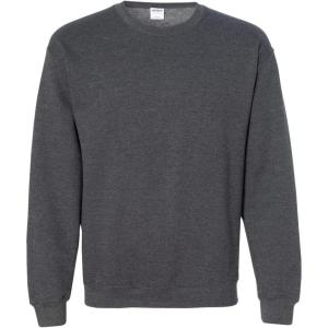 imageGildan Adult Softstyle Crewneck Sweatshirt Style GSF000Dark Heathersafety Green