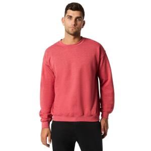 imageGildan Adult Softstyle Crewneck Sweatshirt Style GSF000Heather Sport Scarlet Red