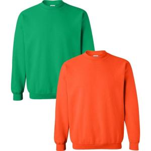 imageGildan Adult Softstyle Crewneck Sweatshirt Style GSF000Irishorange