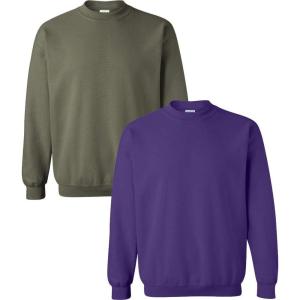 imageGildan Adult Softstyle Crewneck Sweatshirt Style GSF000Militarypurple