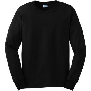 imageGildan Adult Ultra Cotton Long Sleeve TShirt Style G2400 MultipackBlack