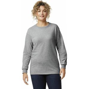 imageGildan Adult Ultra Cotton Long Sleeve TShirt Style G2400 MultipackSport Grey 36pack