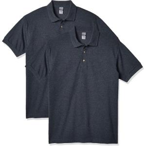 imageGildan Adult Ultra Cotton Pique Sport Shirt Style G3800 2PackDark Heather