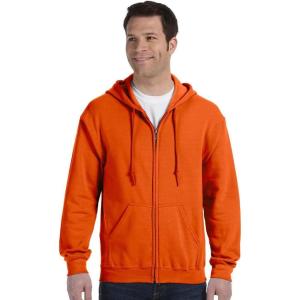 imageGildan Fleece Zip Hoodie Sweatshirt Style G18600 MultipackOrange