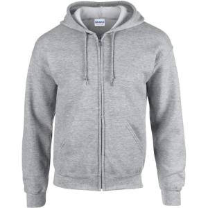imageGildan Fleece Zip Hoodie Sweatshirt Style G18600 MultipackSport Grey