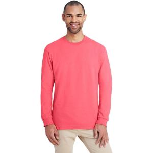 imageGildan Hammer Adult Long Sleeve TShirt 2Pack Style GH400Coral Silk