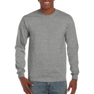 imageGildan Hammer Adult Long Sleeve TShirt 2Pack Style GH400Graphite Heather