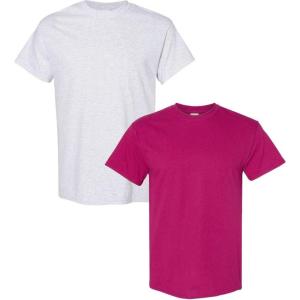 imageGildan Hammer Adult TShirt 2Pack Style GH0001 Ash  1 Berry