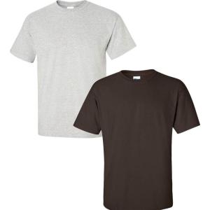 imageGildan Hammer Adult TShirt 2Pack Style GH0001 Ash  1 Dark Chocolate