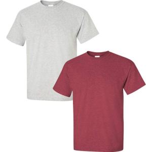 imageGildan Hammer Adult TShirt 2Pack Style GH0001 Ash  1 Heather Cardinal