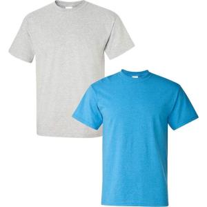 imageGildan Hammer Adult TShirt 2Pack Style GH0001 Ash  1 Heather Sapphire