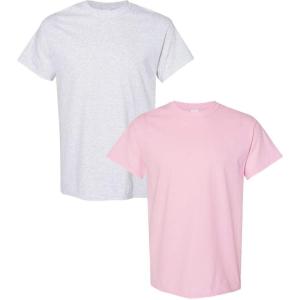 imageGildan Hammer Adult TShirt 2Pack Style GH0001 Ash  1 Light Pink