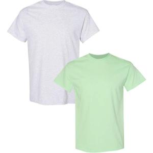 imageGildan Hammer Adult TShirt 2Pack Style GH0001 Ash  1 Mint Green