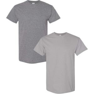 imageGildan Hammer Adult TShirt 2Pack Style GH0001 Graphite Heather  1 Gravel