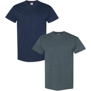 imageGildan Hammer Adult TShirt 2Pack Style GH0001 Navy  1 Dark Heather