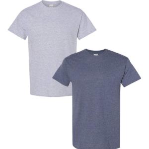 imageGildan Hammer Adult TShirt 2Pack Style GH0001 Sport Grey  1 Heather Navy