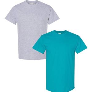 imageGildan Hammer Adult TShirt 2Pack Style GH0001 Sport Grey  1 Tropical Blue