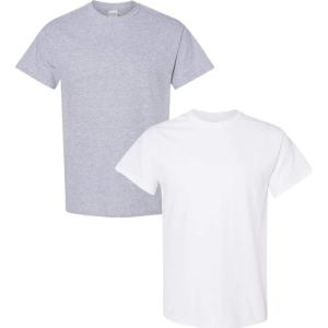 imageGildan Hammer Adult TShirt 2Pack Style GH0001 Sport Grey  1 White