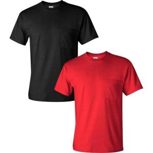 imageGildan Hammer Adult TShirt 2Pack Style GH000BlackRed