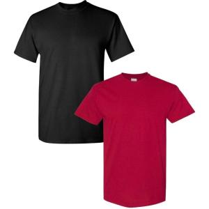 imageGildan Hammer Adult TShirt 2Pack Style GH000Blackcardinal