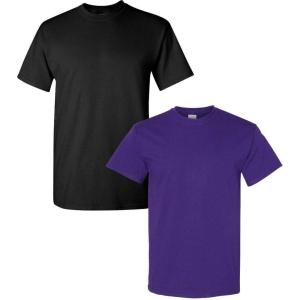 imageGildan Hammer Adult TShirt 2Pack Style GH000Blackpurple