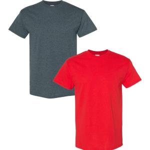 imageGildan Hammer Adult TShirt 2Pack Style GH000Dark Heatherred