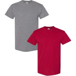 imageGildan Hammer Adult TShirt 2Pack Style GH000Graphitecardinal