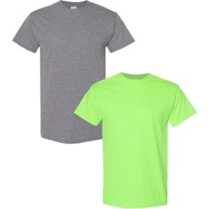 imageGildan Hammer Adult TShirt 2Pack Style GH000Graphiteneon