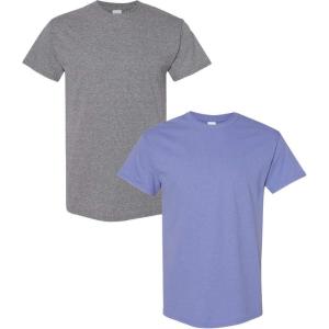 imageGildan Hammer Adult TShirt 2Pack Style GH000Graphiteviolet