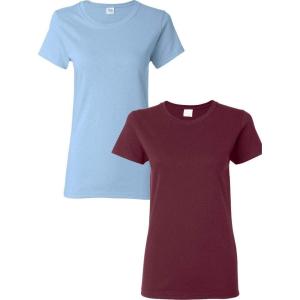 imageGildan Hammer Adult TShirt 2Pack Style GH000LightblueMaroon