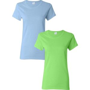 imageGildan Hammer Adult TShirt 2Pack Style GH000Lightbluelime