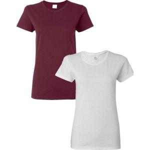 imageGildan Hammer Adult TShirt 2Pack Style GH000MaroonWhite