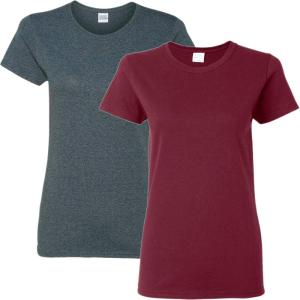 imageGildan Hammer Adult TShirt 2Pack Style GH000Maroondark Heather