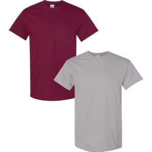 imageGildan Hammer Adult TShirt 2Pack Style GH000Maroongravel
