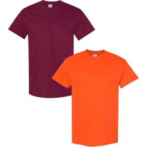 imageGildan Hammer Adult TShirt 2Pack Style GH000Maroonorange