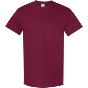 imageGildan Hammer Adult TShirt 2Pack Style GH000Maroonsafety Pink