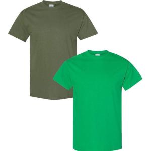 imageGildan Hammer Adult TShirt 2Pack Style GH000Militaryirish